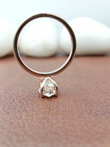 Bague de fiançailles D'VINS JEWELS en diamant de laboratoire taille poire VVS/VS 2 carats, or massif 14 carats, certifiée IGI, cadeau d'anniversaire de mariage - Product Image 5