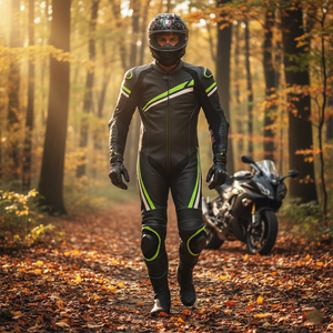 High Trending OEM Men genuine leather motorcycle <b>jackets</b> Men High Quality Leather <b>Racers</b> <b>Jacket</b> Pant Motorbike Suit for sale - Product Image 6