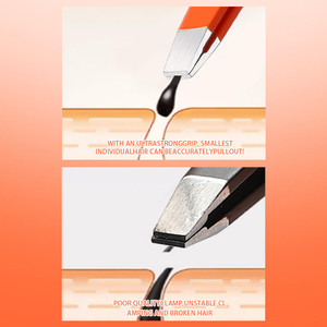Eyebrow Tweezer Set Stainless steel Lash Tweezers with Custom Logo - Product Image 6