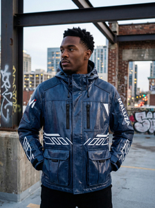 เสื้อแจ็คเก็ตกันลมมีฮู้ด โพลีเอสเตอร์ ระบายอากาศได้ดี เป็นมิตรกับสิ่งแวดล้อม พิมพ์โลโก้ได้ตามต้องการ สำหรับทุกเพศทุกวัย กันน้ำ สไตล์สตรีทแวร์ เสื้อโค้ทกันหนาวแบบทหาร - Product Image 5