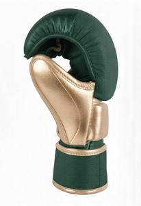 Profit Sport Green Leather Boxing Training Gloves Full Finger <b>Velcro</b> Closure Adult - Product Image 2