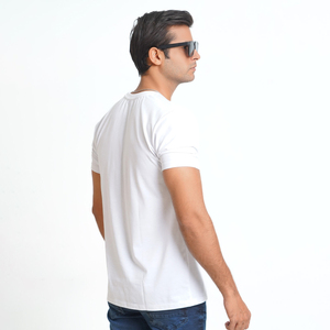 เสื้อยืดสีขาวผู้ชายขายดี ออกแบบโลโก้ของคุณเองได้  เสื้อยืดโอเวอร์ไซส์พร้อมโลโก้ - ผ้าฝ้ายคุณภาพดี ปรับแต่งได้ - Product Image 6