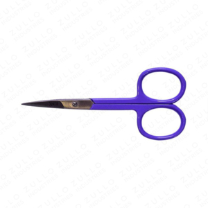 Elegante Tijera de Manicura de Acero Inoxidable con Mango de Plástico Morado, Hoja Recta, Punta Afilada, Herramienta Duradera para Recortar Uñas, Cuidado de Belleza - Product Image 4