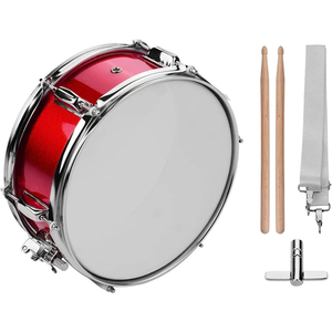 Wholesale Custom High Quality Traditional Poplar Wood Tambourine Coated Stainless Steel Handmade Live Marching Band Performances - Product Image 1