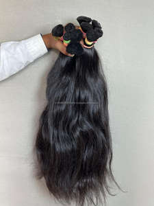 Cabello crudo Remy indio puro 100%, cabello sin procesar de primera calidad directo de la India, sin enredos y de larga duración - Product Image 4