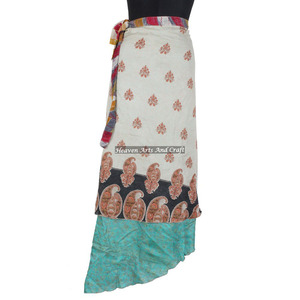 Long Length <b>Beach</b> Wear <b>Magic</b> 100% Silk Wrap on Skirt Wrapped Party Evening Skirt Cool Wrap Skirt Indian Silk Sarong - Product Image 5