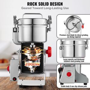 500g ad alta velocità commerciale spezie elettriche e macinacaffè macinacaffè macchine per la produzione di prodotti a grani - Product Image 3