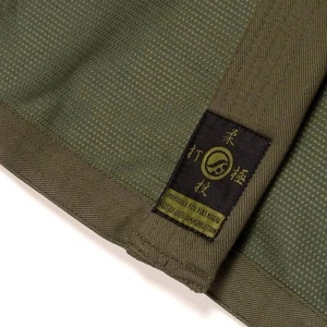 Para Lote 96 M.A.C. Kimono de BJJ, 450 GSM, Verde Oliva, Tejido de Algodón Perlado, Secado Rápido, Ligero, Transpirable, con Bolsa - Product Image 4