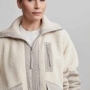 Chaqueta de Mujer de Lana Sherpa OEM ODM, Chaqueta Sherpa de Alta Calidad, Chaqueta de Mujer con Cierre de Cremallera para Invierno - Product Image 4