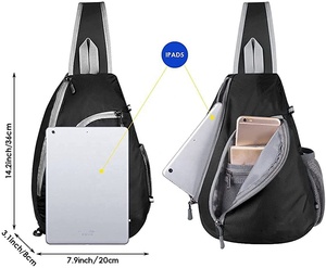 Wholesale Crossbody Backpack Bag Lightweight Shoulder Bag for Men Woman Hiking Traveling - Product Image 3