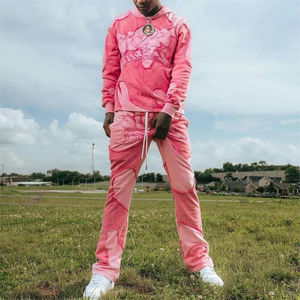Ensemble sweat-shirt et pantalon de survêtement pour femme à imprimé camouflage rose, imprimé par sublimation, respirant, en polyester tricoté, pour l'automne - Product Image 6