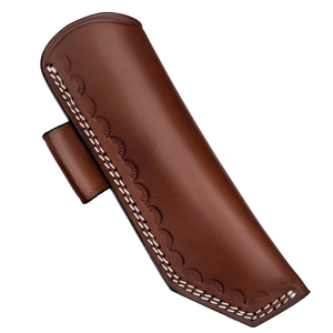 Étui à couteau en cuir artisanal pour le camping, la chasse, la pêche et les couteaux de cuisine, avec fixation robuste à la ceinture - Product Image 1