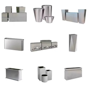 Custom Large Rectangular <b>Planter</b> Metal <b>Boxes</b> Large Outdoor Garden Flower Pots Metal <b>Boxes</b> Large Outdoor Garden Flower Pots - Product Image 3
