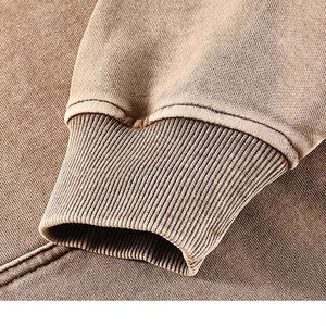 Sweat-shirt à capuche délavé pour homme, style vintage, effet usé, coupe décontractée, en coton doux, pour un look décontracté et streetwear tendance - Product Image 6