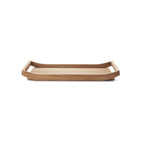 Bandeja de Servir Rústica de Madera Natural con Asas para Desayuno, Café, Té, Bocadillos, Comida, Mesa de Comedor, Decoración del Hogar - Product Image 1