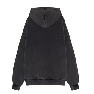 Wholesale Winter Vintage Acid <b>Wash</b> 100% Cotton Digital Anti-Shrink Hoodie Men Heavyweight Blank Oversized Sweatshirt Drop - Product Image 4