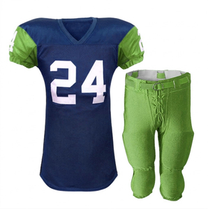 Men's Athletic Wear Green <b>Maroon</b> High Quality Custom Jersey Pants By RUN APPAREL V-Neck Short Sleeve American Football Uniform - Product Image 2