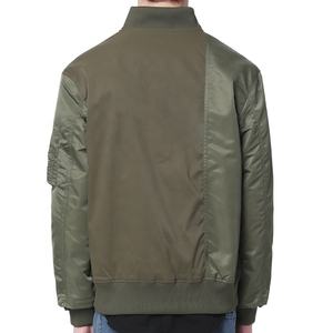 Chaqueta bomber de satén de poliéster 100% para hombre, Abrigo acolchado de invierno, servicio OEM, precio barato al por mayor - Product Image 4