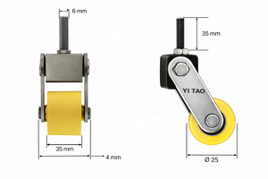 Roulettes de nivellement réglables pour machines céramiques YI <span class=keywords><strong>TAO</strong></span>, support de <span class=keywords><strong>ligne</strong></span> de polissage de carreaux de céramique - Product Image 4