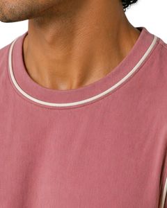 Mens Dusty <b>Rose</b> Sleeveless Tank <b>Top</b> Premium Cotton Jersey Gym Fitness Casual Summer Vest Lightweight Breathable Custom Fit - Product Image 3