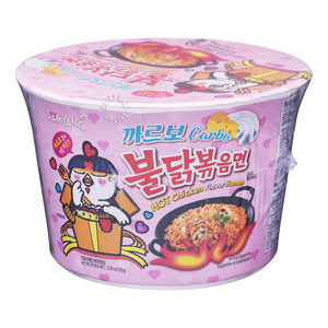 Fideos Instantáneos Picantes Coreanos Samyang Buldak Hot Chicken Carbonara en Taza, Precio de Fábrica, Alta Calidad, OEM, Venta al Por Mayor, Exportación - Product Image 4