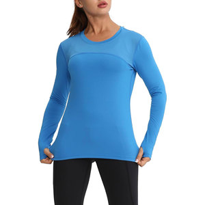 Moisture Wicking Women Fitness Base Layer <b>Top</b> Long Sleeve Compression Shirt for Workout Training Running and Active Sportswear - Product Image 5