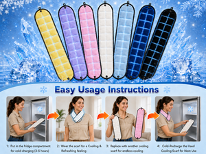 Cooling Gel <b>Scarf</b> with Different Colors Phase Change Material Low Price for Hot Weather Made in Vietnam Reusable Fashion Cooling - Product Image 4