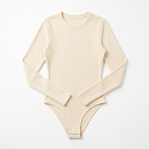 Combinaison côtelée en maille pour femme, ajustée, décontractée, chaude, couche de base, OEM ODM, vente en gros, usine, logo personnalisé, faible MOQ - Product Image 4