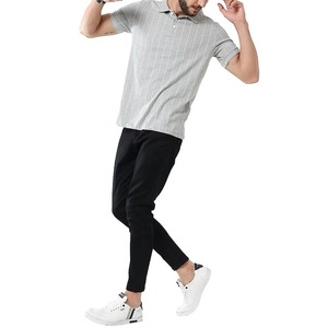 Polo con Cierre de Botones, Polo de Tacto Suave, Polo Deportivo para Exteriores, Polo Liso de Alta Calidad - Product Image 4