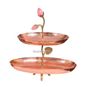 Creative Style Tea Party Cupcake Stand Gold Polished Rounded Top <b>Cake</b> Stands With Best Material Serving Platter in <b>Gift</b> <b>Box</b> - Product Image 5