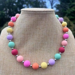 Collar de Resina para Niñas, Boda, Estilo Indio, Hecho a Mano, Acabado Estándar, Buena Calidad - Product Image 2