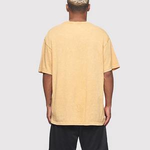 T-shirt de fitness streetwear mi-lourd à épaules tombantes OEM, personnalisable, en coton respirant, anti-plis, pour hommes - Product Image 4