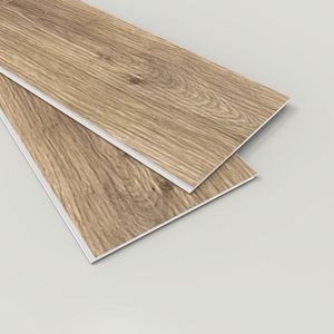 พื้น SPC กันน้ำพื้นพีวีซี LVT 20mil 6มม. แผ่นไวนิลทนทานต่อการสึกหรอดีไซน์ไม้โอ๊คแข็งแกน