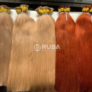 RUSA Hair – Nouveauté Tendance : Lots de Cheveux Humains Vierges Vietnamiens Style Libre, Fusion Super Double Drawn, Cheveux en Vrac 100g, Couleur Orange Hanoi - Product Image 2
