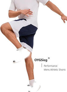 Shorts de basketball Performance Elite pour hommes, poches zippées sécurisées, tissu léger à séchage rapide, entraînements en salle de sport, course à pied athlétique - Product Image 4