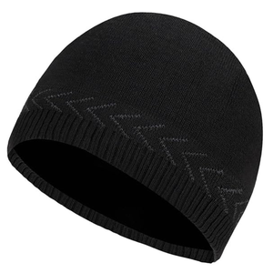 Bonnet d'hiver côtelé de qualité supérieure, chaud et à revers, pour homme et femme, vente en gros - Product Image 4