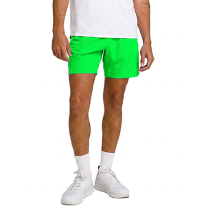 Shorts Bermuda en Tissu Oxford Bleu Marine Uni pour Homme, Taille Élastique, Style Décontracté, Taille Mi-Haute, Respirant, Tissé - Product Image 3