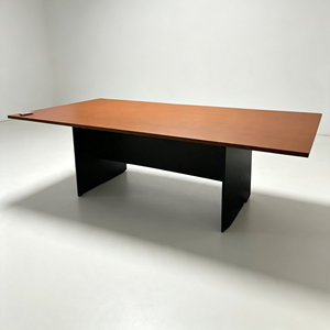 Table de conférence rectangulaire moderne convertible et extensible, démontable, en aggloméré mélaminé durable, mobilier de bureau, hôtel AY - Product Image 1