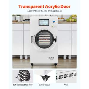 8.8-13.2 LBS/Batch Food Freeze Drying <b>Machine</b> 4-Layer Trays Vacuum Pump Adjustable Timer Temperature <b>Fruits</b> Vegetables <b>Dryer</b> - Product Image 6