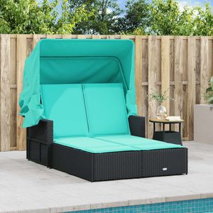 Chaise longue double noire - Product Image 3