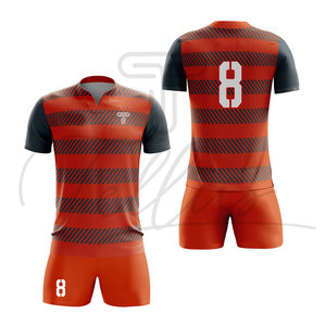 Ensemble d'uniformes de rugby confortables multicolores de haute qualité unisexes à manches courtes avec logo personnalisé, séchage rapide et respirant - Product Image 6