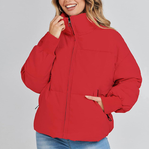 Manteaux d'hiver de haute qualité pour femmes, vente en gros, meilleurs manteaux en duvet, grande capuche en fourrure, épais, chauds, en coton, coupe-vent, grandes tailles - Product Image 2