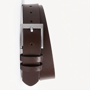 Ceinture décontractée en cuir vintage haut de gamme pour homme avec boucle ardillon en alliage, large, longueur personnalisable, tendance, disponible - Product Image 3