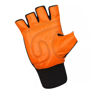 Gants de musculation en cuir et polyester respirants, coupe-vent, demi-doigts, pour l'été - Product Image 2
