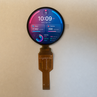 Modul Layar Sentuh AMOLED Bulat 1,48 Inci 480x480 dengan Antarmuka SPI RGB QSPI MIPI untuk Perangkat yang Dapat Dipakai seperti Smartwatch