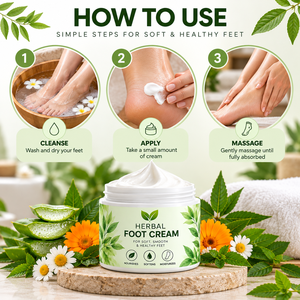 Crème à talons aux herbes en gros pour pieds secs et rugueux, soin des callosités, fabricant cosmétique OEM ODM sous marque privée pour les acheteurs de produits de beauté mondiaux - Product Image 5