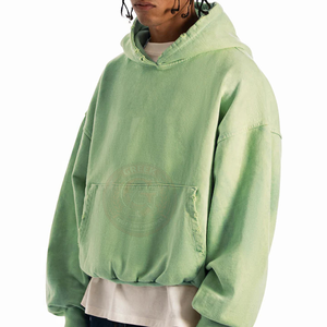 Sudadera con Capucha Retro para Hombre, de Algodón Suave y Felpa, con Silueta Holgada para Colecciones de Moda Moderna - Product Image 4