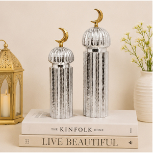 Decoración Islámica para el Hogar, Juego de Adornos Metálicos de Minarete, Figura de Luna Creciente Plateada y Dorada, Decoraciones al por Mayor para Ramadán y Eid Mubarak - Product Image 6
