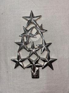 Adorno Colgante de Aluminio con Diseño de Santa Claus Plateado, Decoración para Árbol de Navidad, Artículos de Decoración Navideña al por Mayor - Product Image 3