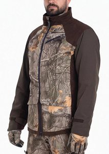 Soft <b>Shell</b> Waterproof Windproof Breathable Canvas Hunting Suit Two Piece Set for Men Women Unisex OEM Service - Product Image 2